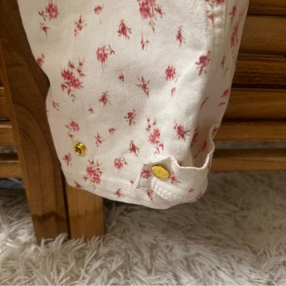 LoveShackFancy Jeni Tie-Waist Floral Jumpsuit size M - Picture 9 of 9